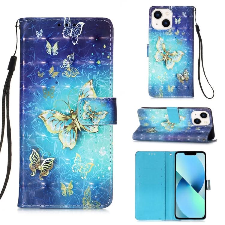 3D Painting Horizontal Flip Leather Phone Case, Series 3