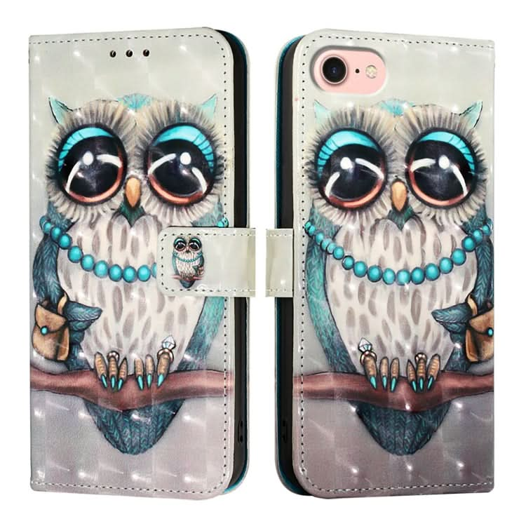 3D Painting Horizontal Flip Leather Phone Case, Series 2