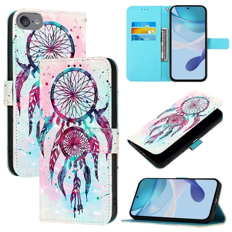 3D Painting Horizontal Flip Leather Phone Case, Series 2