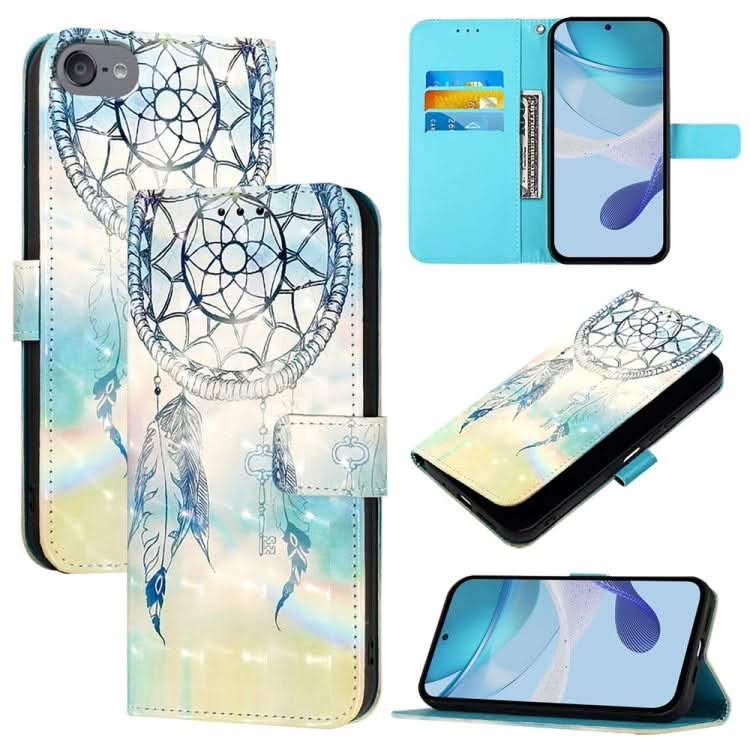 3D Painting Horizontal Flip Leather Phone Case, Series 2