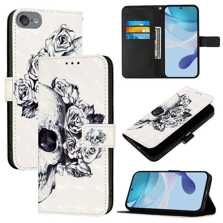 3D Painting Horizontal Flip Leather Phone Case, Series 2