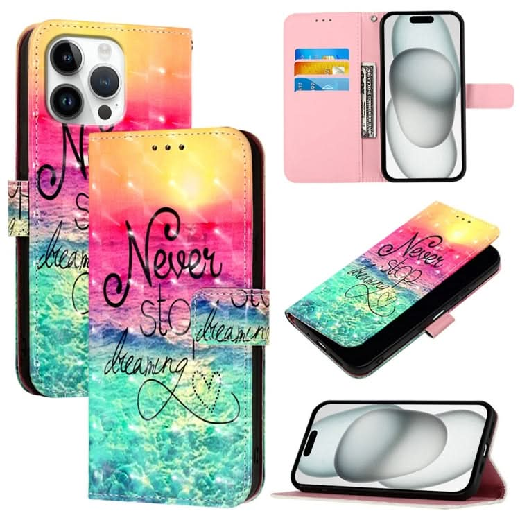 3D Painting Horizontal Flip Leather Phone Case, Series 3