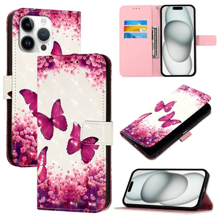 3D Painting Horizontal Flip Leather Phone Case, Series 3