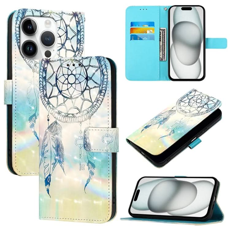 3D Painting Horizontal Flip Leather Phone Case, Series 2