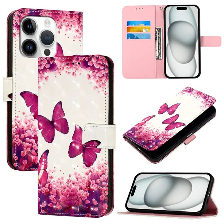 3D Painting Horizontal Flip Leather Phone Case, Series 2