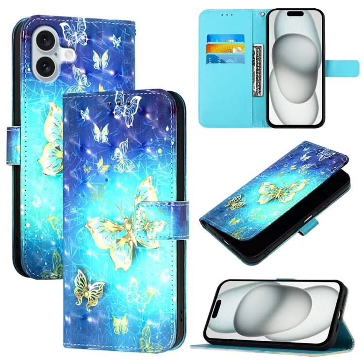 3D Painting Horizontal Flip Leather Phone Case, Series 1