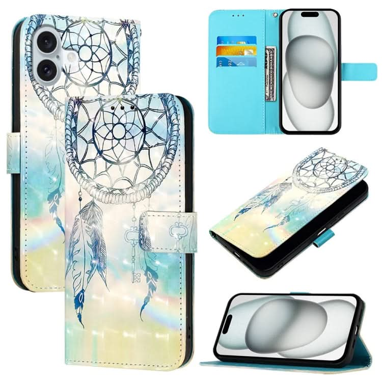 3D Painting Horizontal Flip Leather Phone Case, Series 1