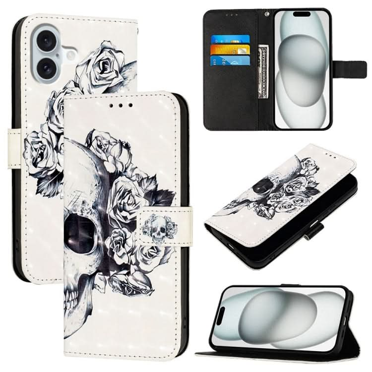 3D Painting Horizontal Flip Leather Phone Case, Series 1