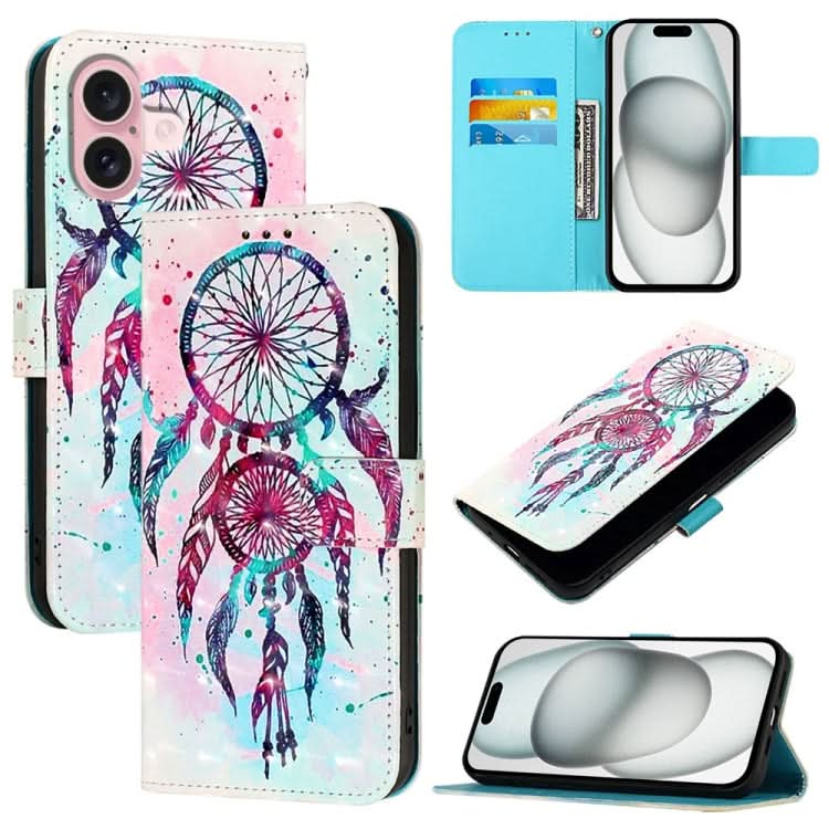 3D Painting Horizontal Flip Leather Phone Case, Series 3