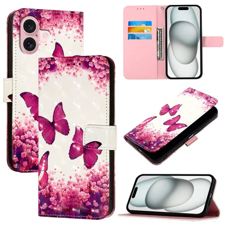 3D Painting Horizontal Flip Leather Phone Case, Series 3