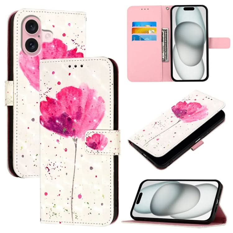 3D Painting Horizontal Flip Leather Phone Case, Series 3