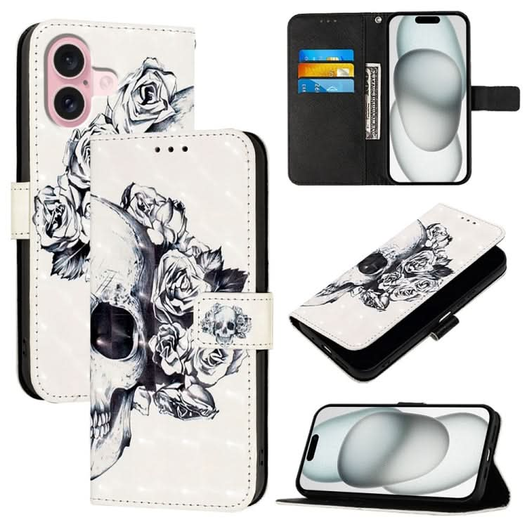 3D Painting Horizontal Flip Leather Phone Case, Series 3