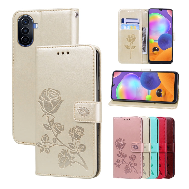 Rose Embossed Flip PU Leather Phone Case My Store