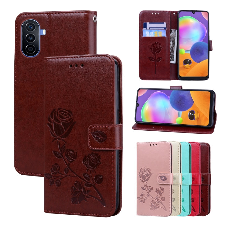 Rose Embossed Flip PU Leather Phone Case My Store