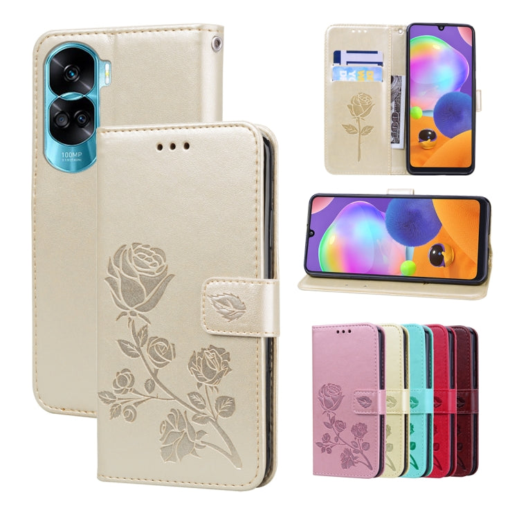 Rose Embossed Flip PU Leather Phone Case, Series 1