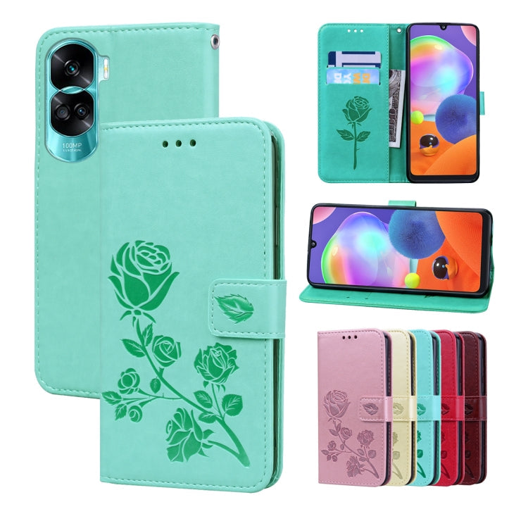 Rose Embossed Flip PU Leather Phone Case, Series 1