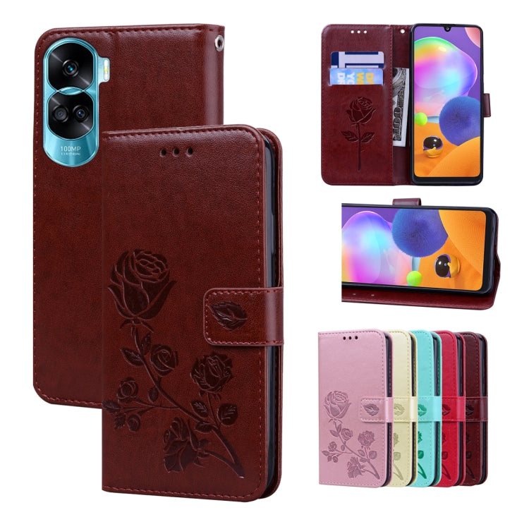 Rose Embossed Flip PU Leather Phone Case, Series 1