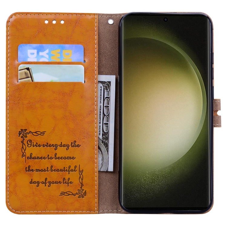 Oil Wax Texture Leather Phone Case