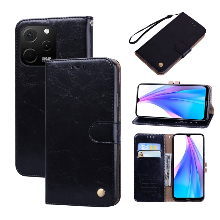 Oil Wax Texture Leather Phone Case