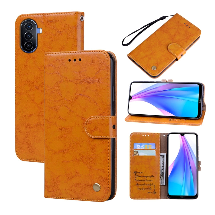 Oil Wax Texture Leather Phone Case