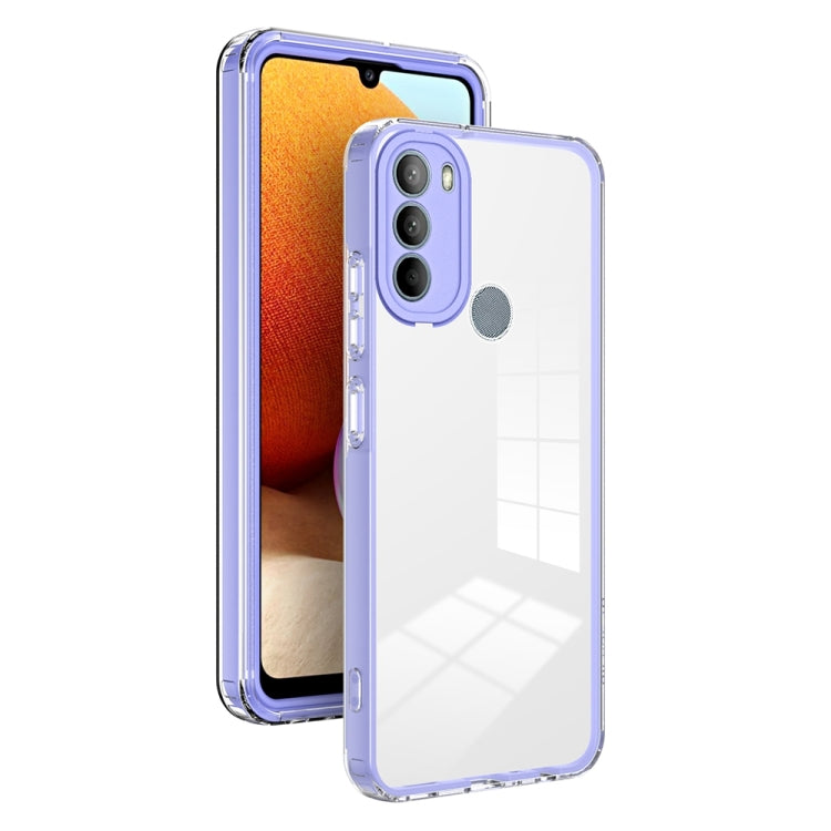 3 in 1 Clear TPU Color PC Frame Phone Case-Reluova