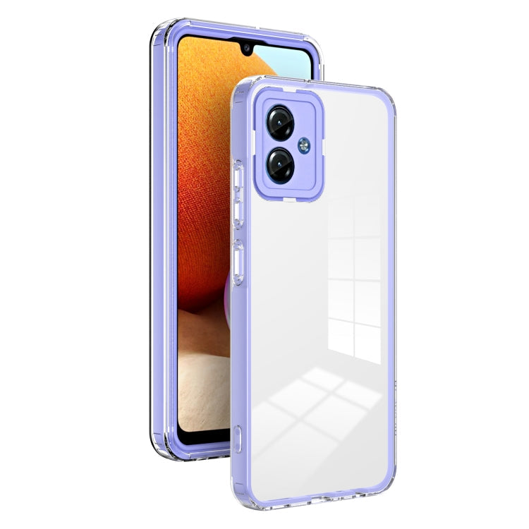 3 in 1 Clear TPU Color PC Frame Phone Case-Reluova