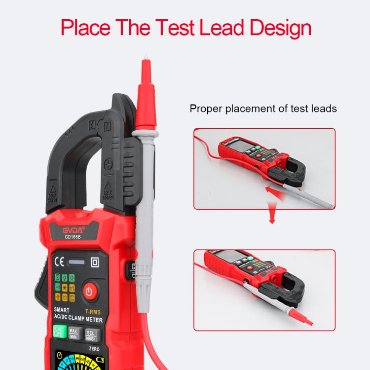 GVDA GD166B Digital Clamp Multimeter Supports DC