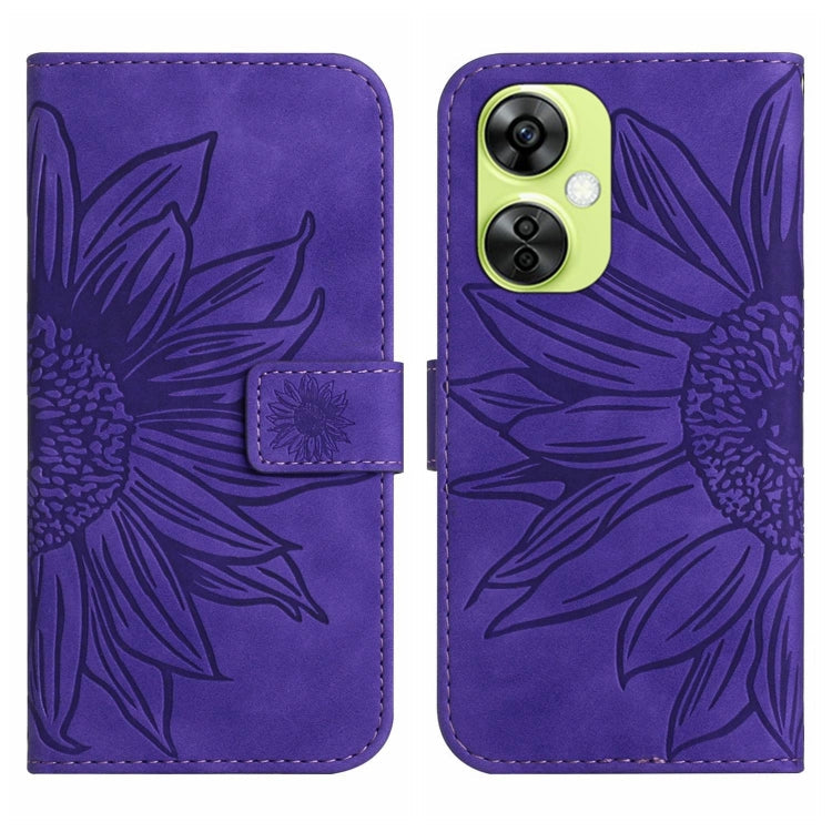 Skin Feel Sun Flower Embossed Leather Phone Case with Lanyard, Series 2 My Store