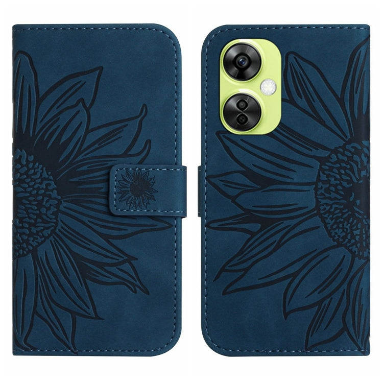 Skin Feel Sun Flower Embossed Leather Phone Case with Lanyard, Series 2 My Store