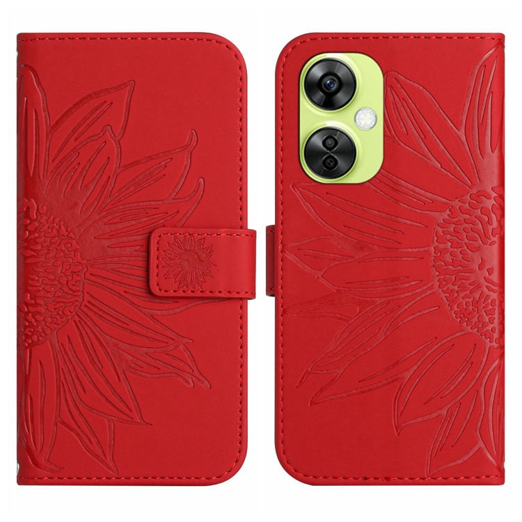 Skin Feel Sun Flower Embossed Leather Phone Case with Lanyard, Series 2 My Store