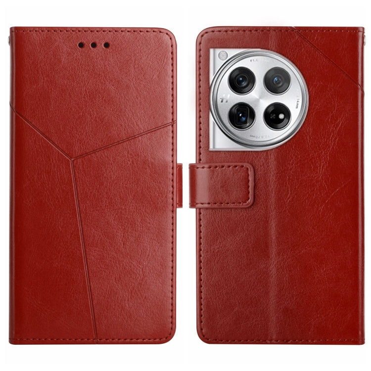 Y-shaped Pattern Flip Leather Phone Case