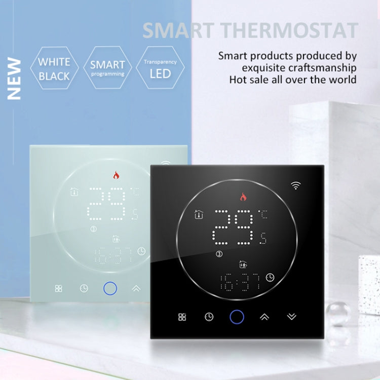 BHT-008GBL 95-240V AC 16A Smart Home Electric Heating LED Thermostat Without WiFi Reluova