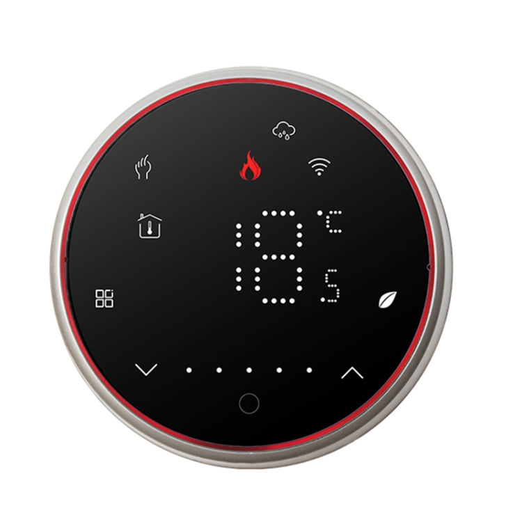 BHT-6001GBLW 95-240V AC 16A Smart Round Thermostat Electric Heating LED Thermostat Reluova