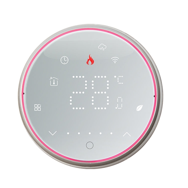 BHT-6001GBLW 95-240V AC 16A Smart Round Thermostat Electric Heating LED Thermostat Reluova