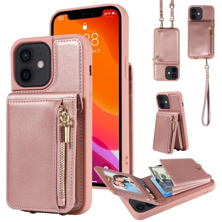 Crossbody Lanyard Zipper Wallet Leather Phone Case, Series 3