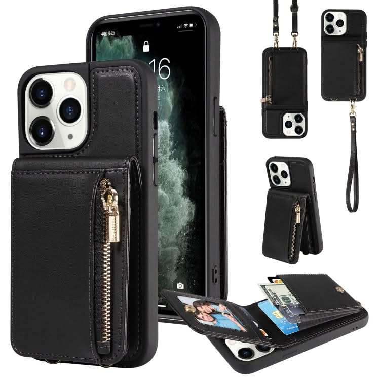 Crossbody Lanyard Zipper Wallet Leather Phone Case, Series 3