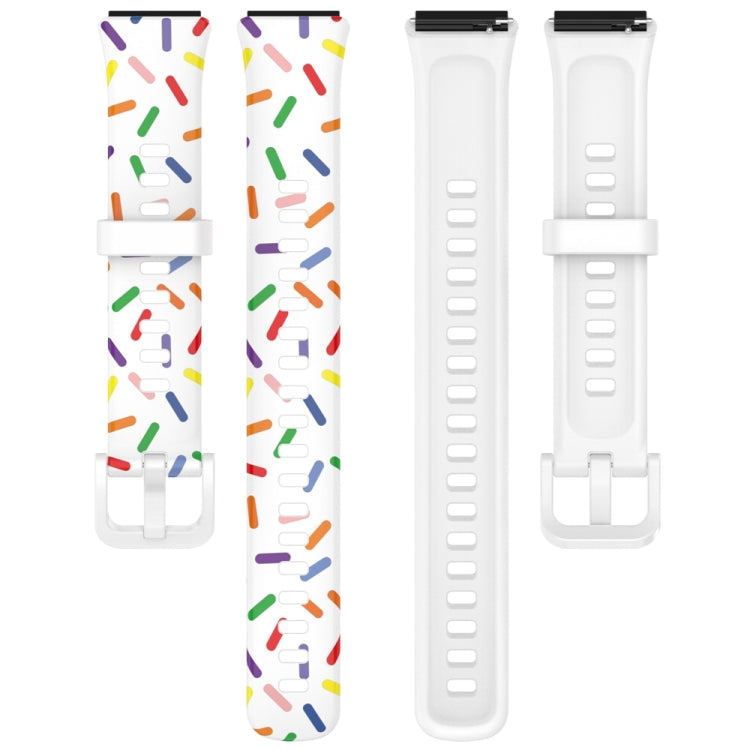 Sports Rainbow Dots Silicone Watch Band