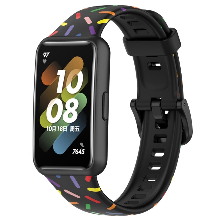 Sports Rainbow Dots Silicone Watch Band