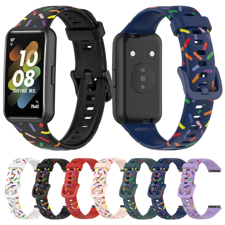 Sports Rainbow Dots Silicone Watch Band