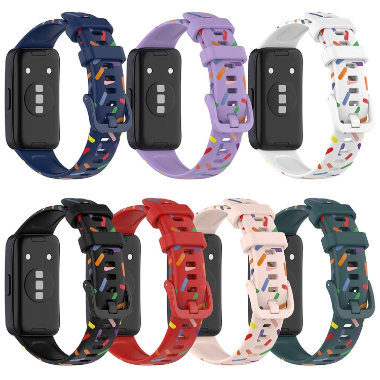 Sports Rainbow Dots Silicone Watch Band