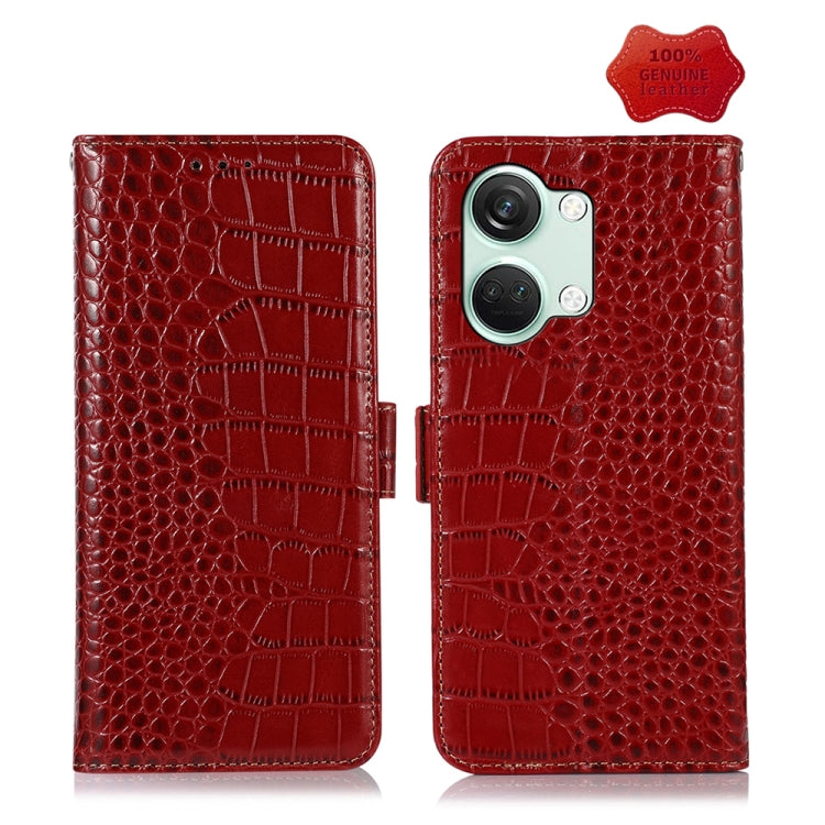 Crocodile Top Layer Cowhide Leather Phone Case My Store