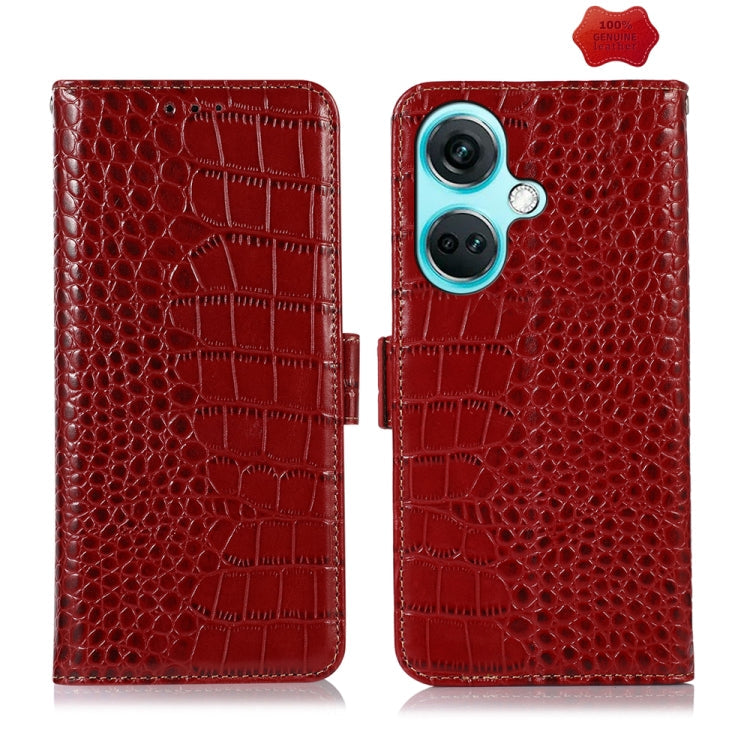 Crocodile Top Layer Cowhide Leather Phone Case My Store