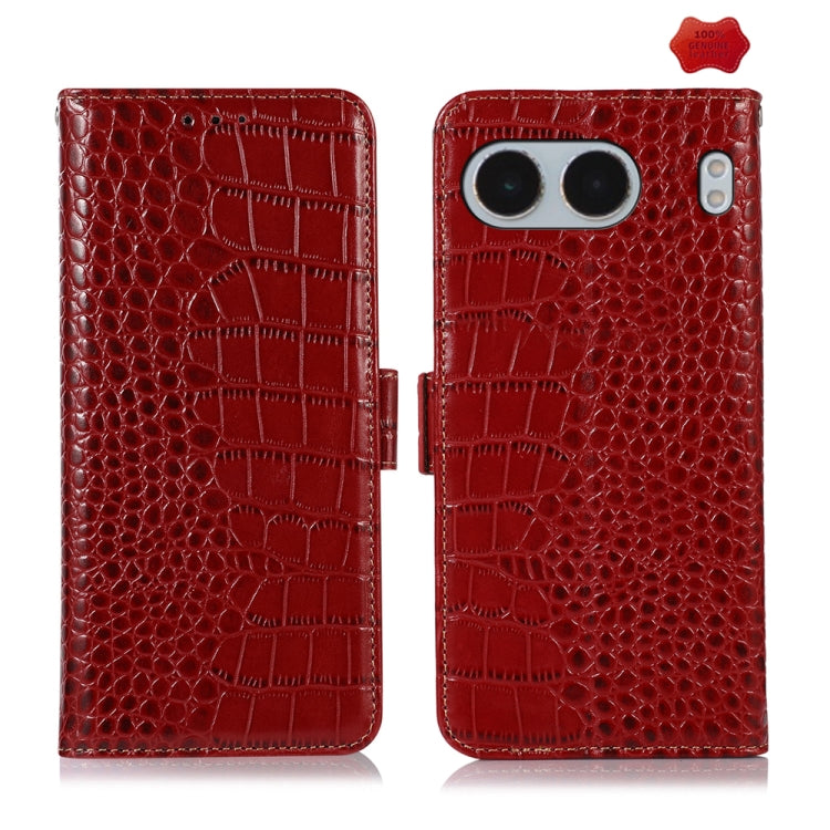 Crocodile Top Layer Cowhide Leather Phone Case My Store