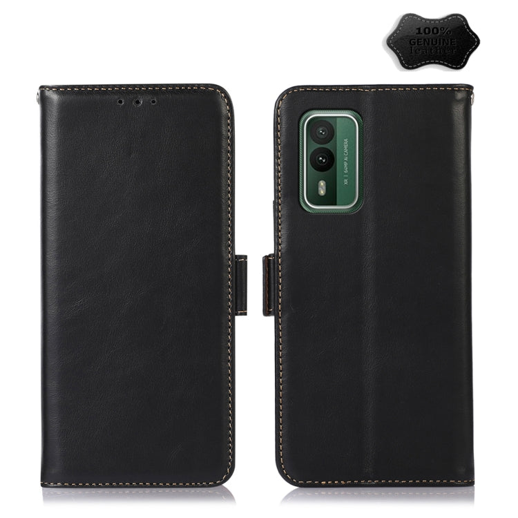 Magnetic Crazy Horse Texture Genuine Leather RFID Phone Case My Store