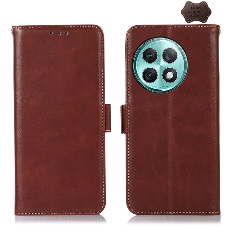 Magnetic Crazy Horse Texture Genuine Leather RFID Phone Case My Store