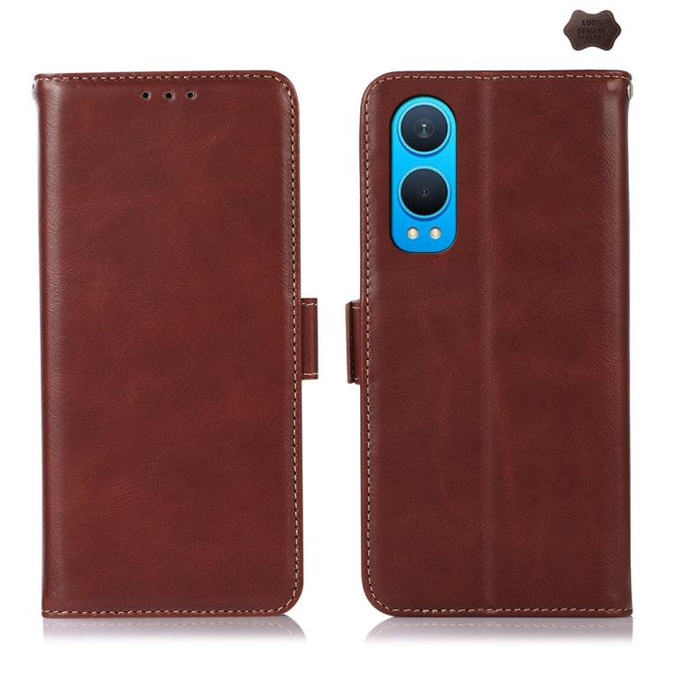 Magnetic Crazy Horse Texture Genuine Leather RFID Phone Case My Store