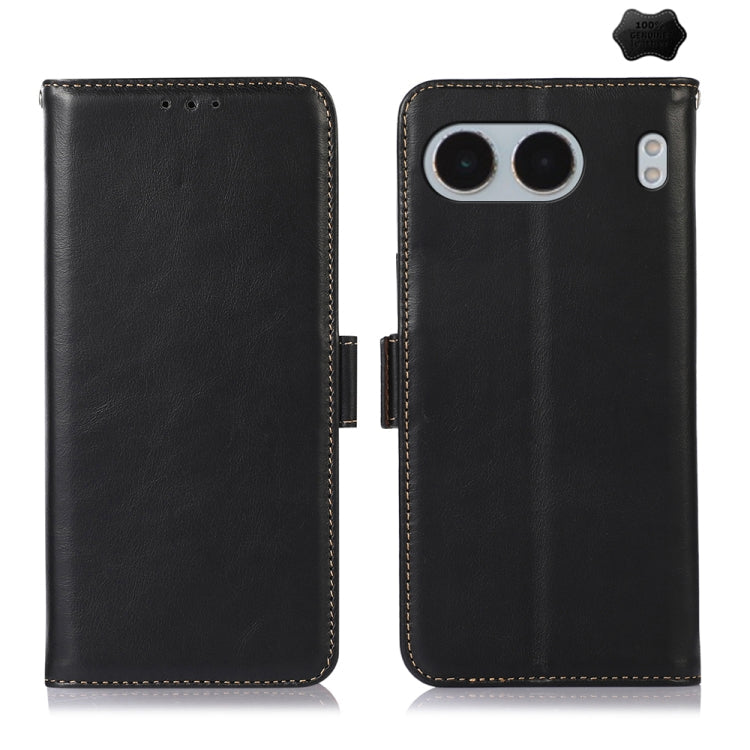 Magnetic Crazy Horse Texture Genuine Leather RFID Phone Case My Store