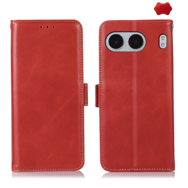 Magnetic Crazy Horse Texture Genuine Leather RFID Phone Case My Store