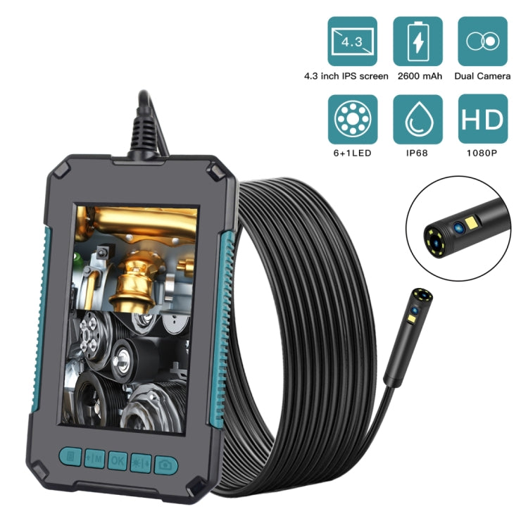 P40 5.5mm 1080P IP68 Waterproof 4.3 inch Highlight Screen Dual Camera Digital Endoscope