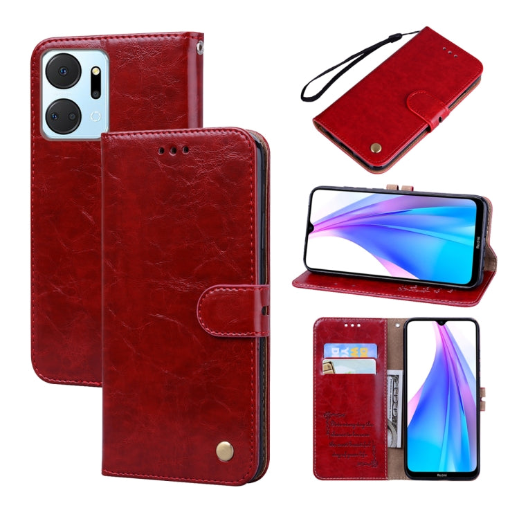 Oil Wax Texture Leather Phone Case My Store